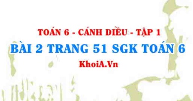 Bài 2 trang 51 SGK Toán 6 tập 1 Cánh Diều